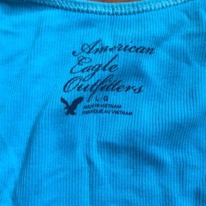 American Eagle Outfitters Tops - AE Blue Boyfriend Tank Sz L American Eagle Outfitters Tops - AE Blue Boyfriend Tank Sz L